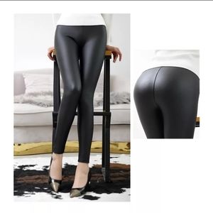 Pu leather leggings